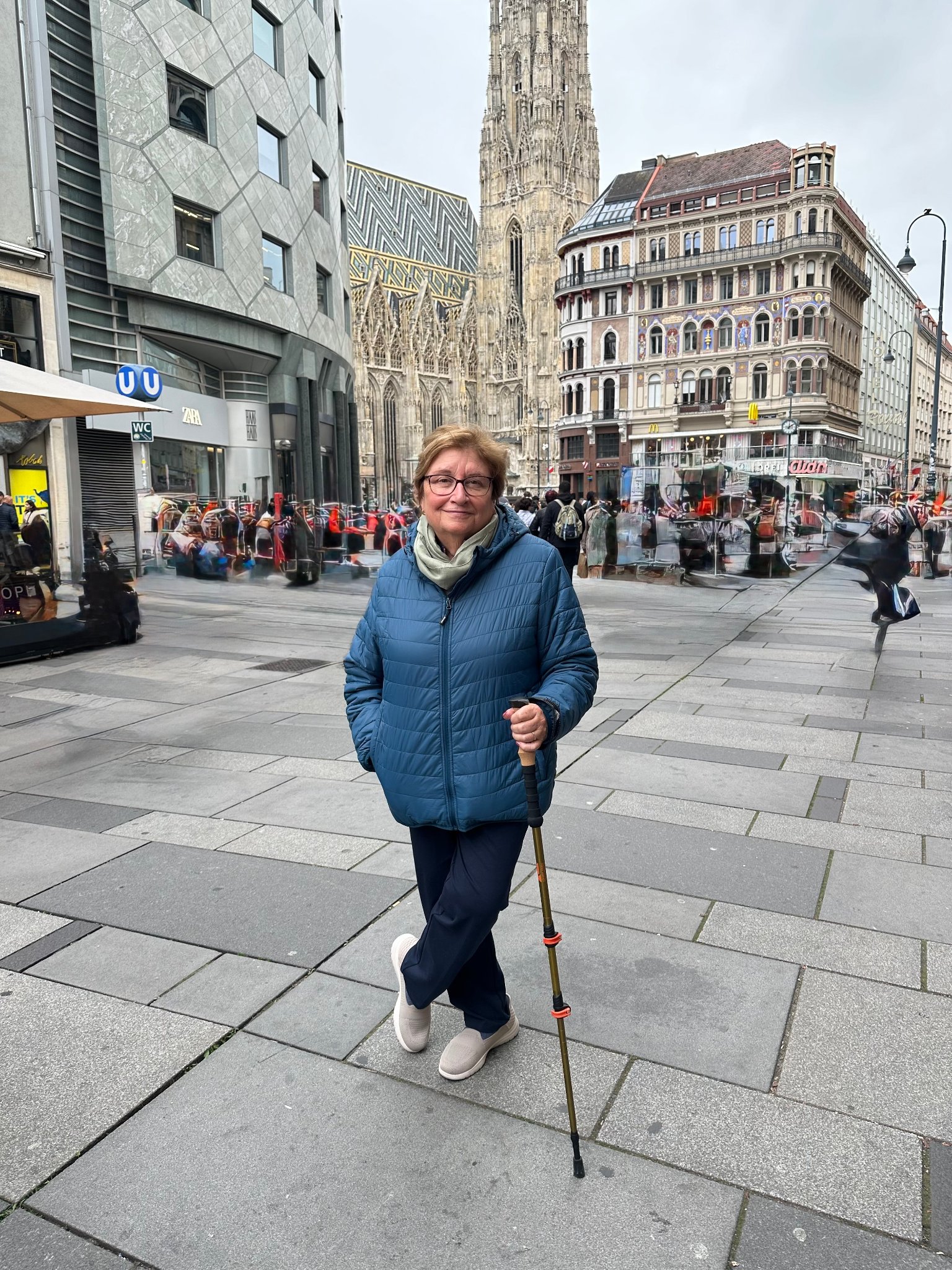 Jane at St. Stephen's Cathedral — Vienna, Austria