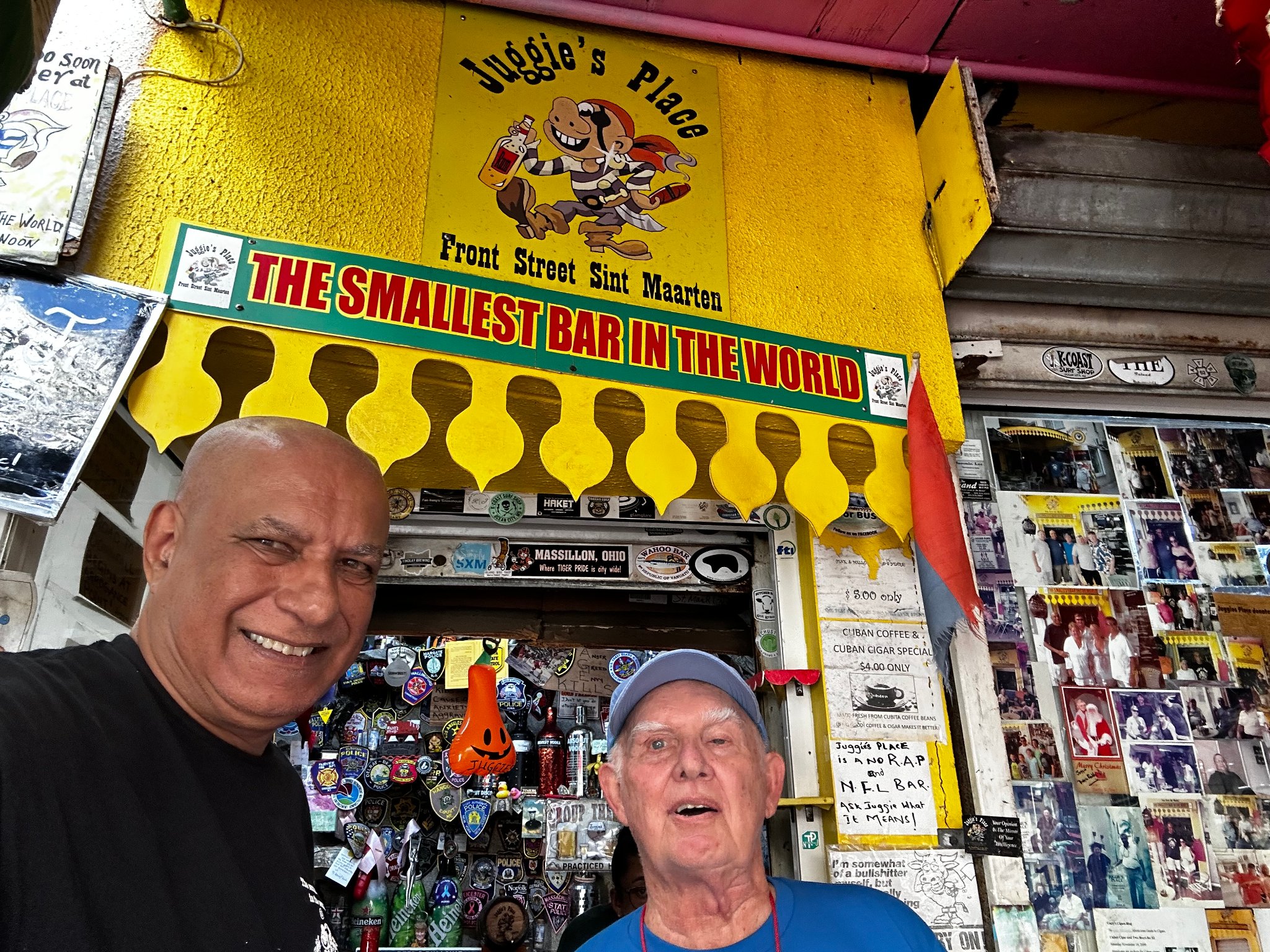 Juggie's Place — Smallest Bar in the World, Sint Maarten